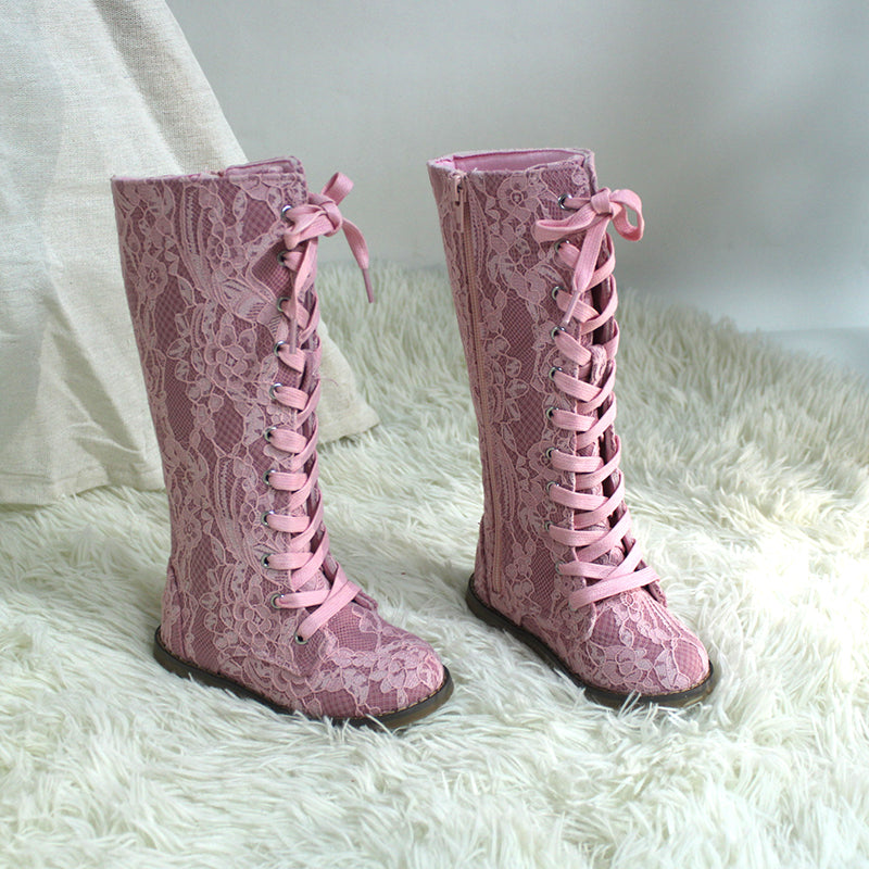 Tall Lace Boots