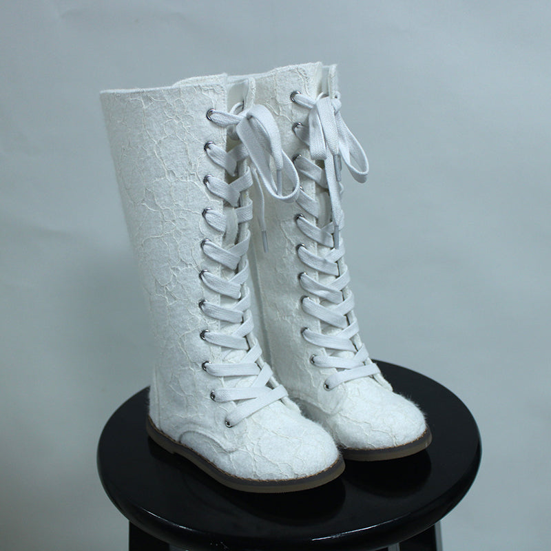 Tall Lace Boots