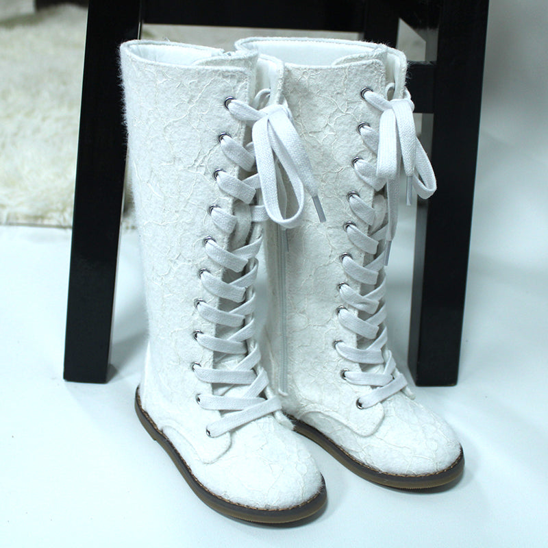 Tall Lace Boots