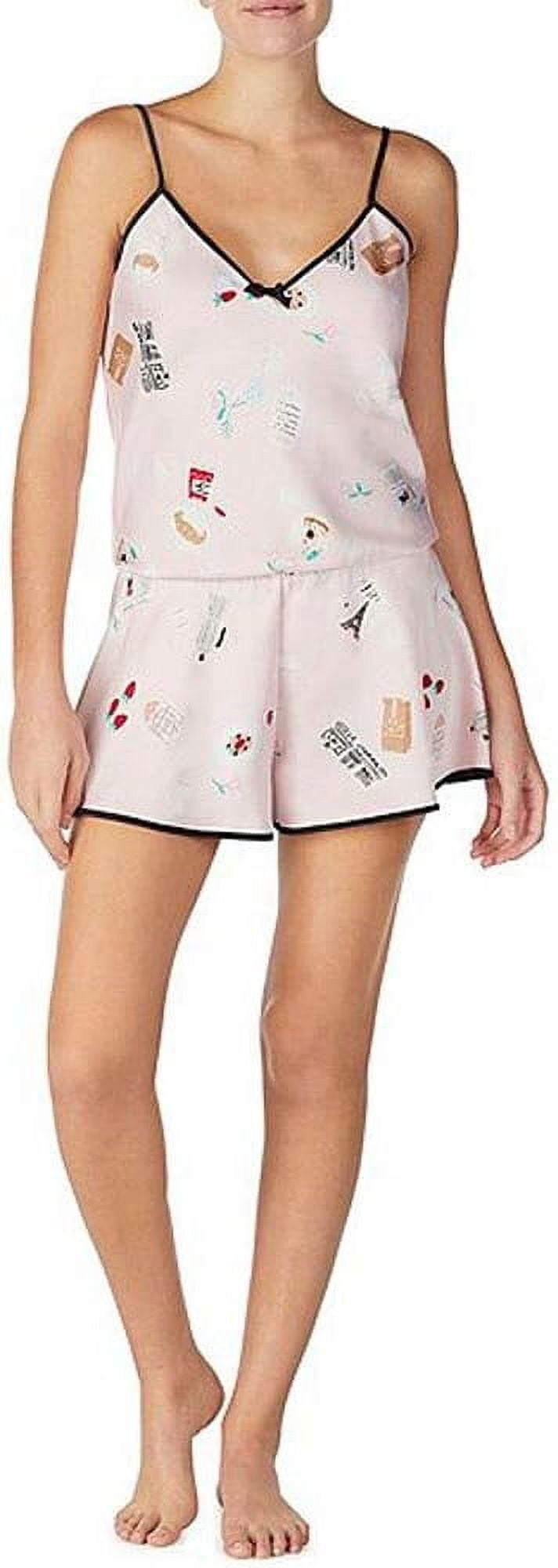 Kate Spade New York Parisian Breakfast Charmeuse Romper Medium