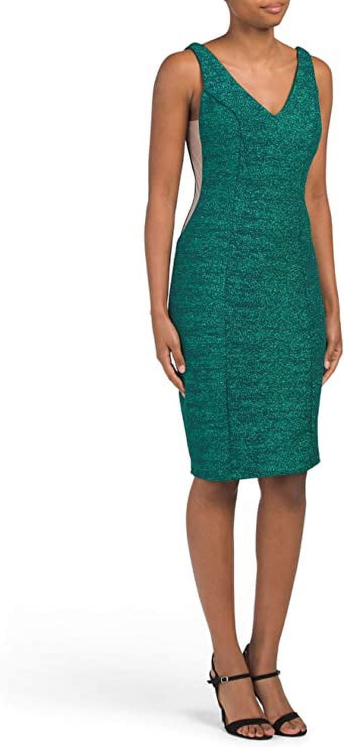 Marina Glitter Midi Dress, Green - 10