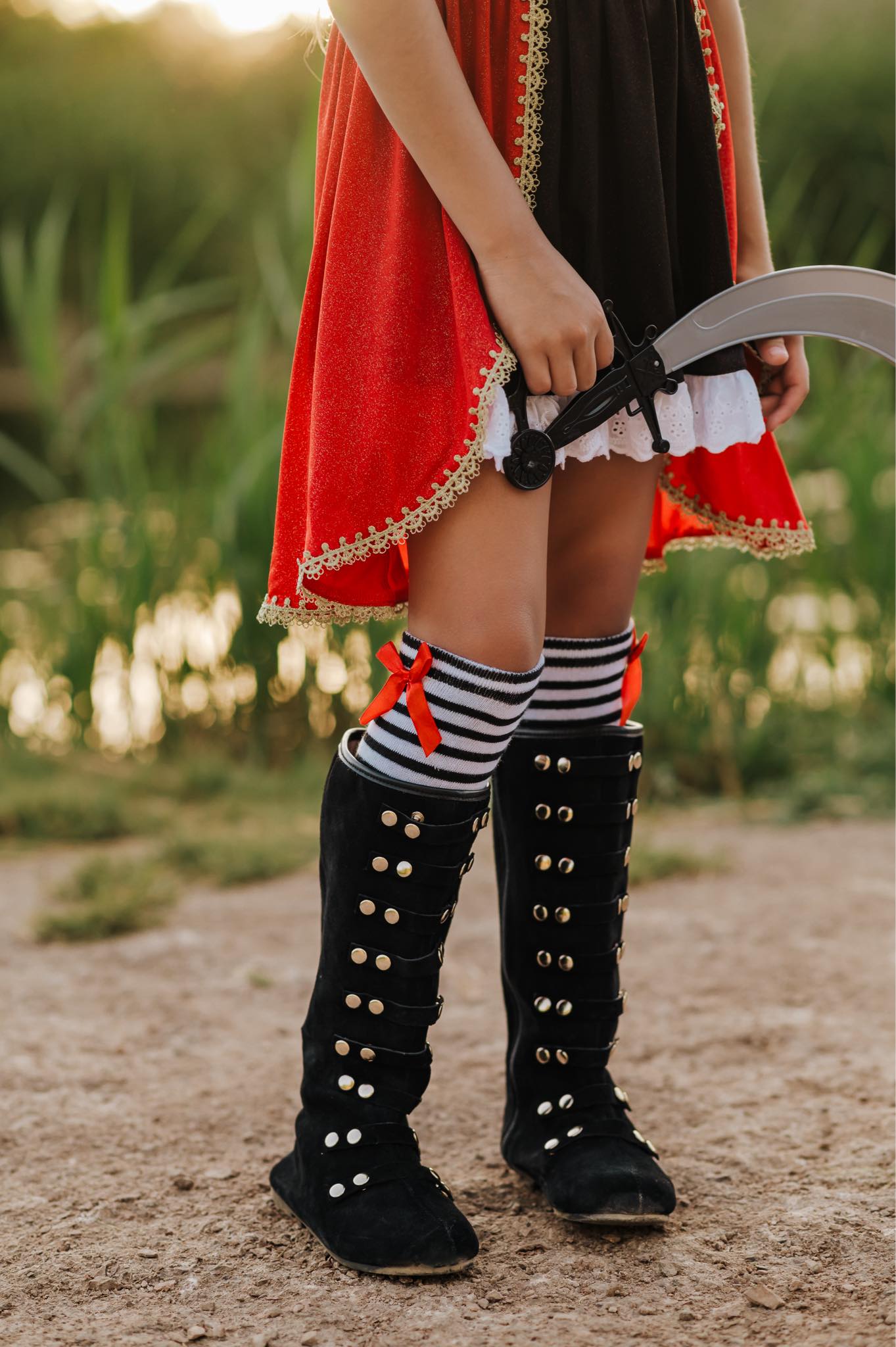 Toy soldier / pirate boot - interchangeable straps
