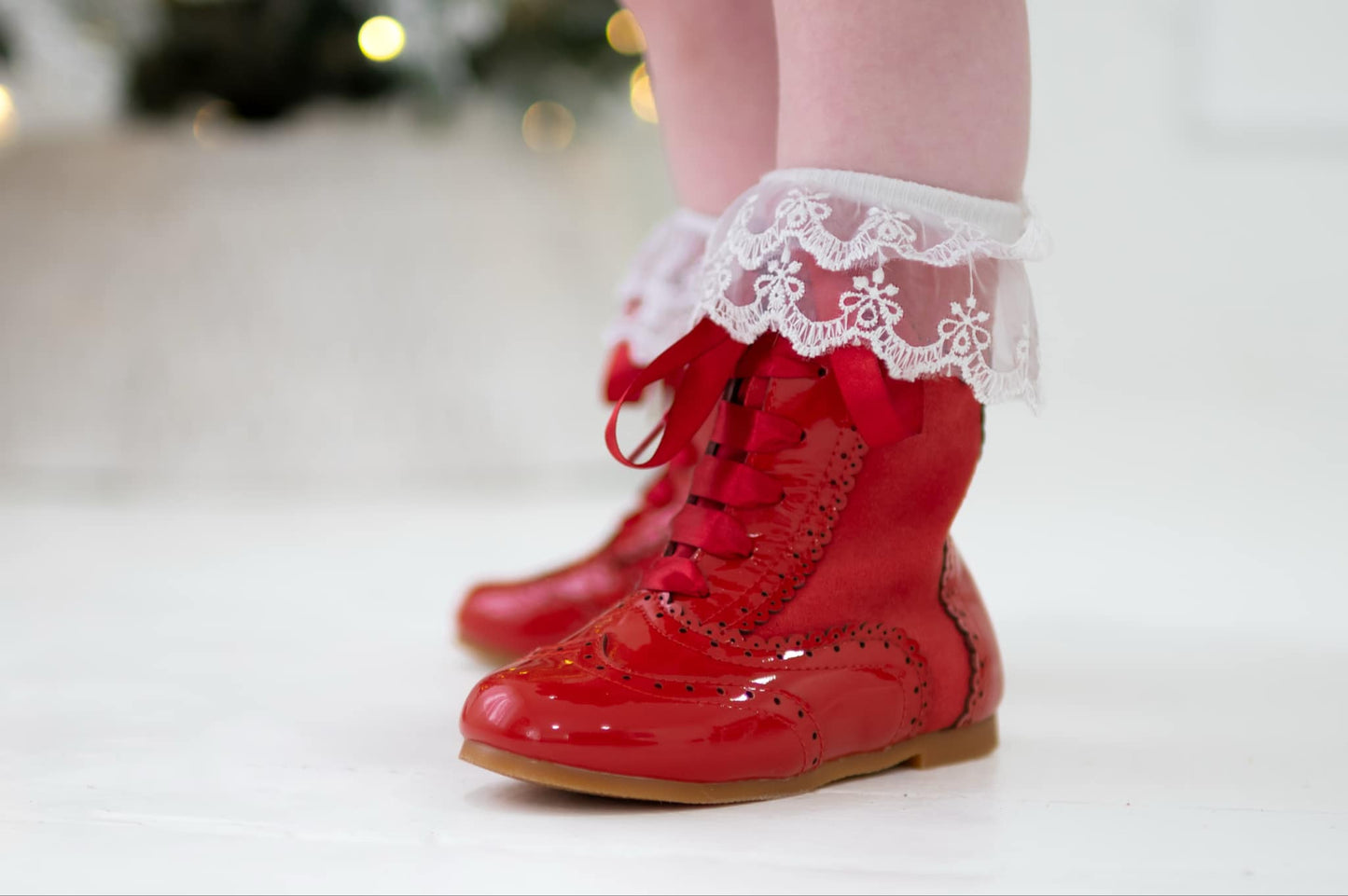 Esmeralda Spanish patent and suede boots