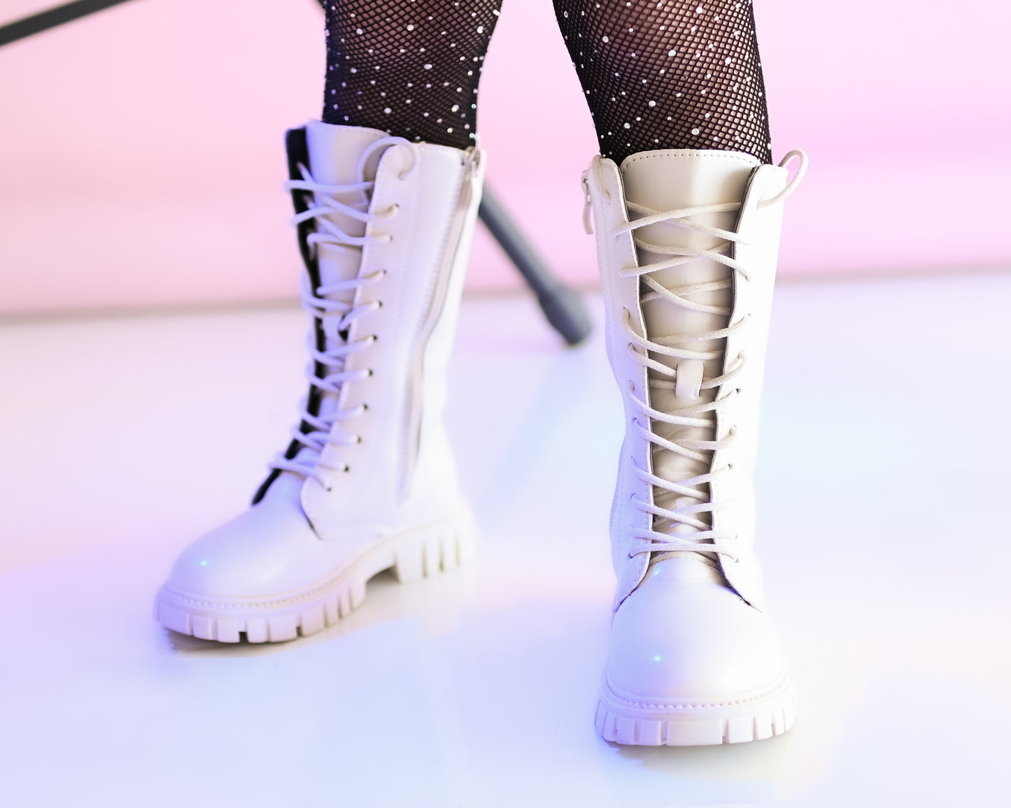 Kpop hunter tall combat boots