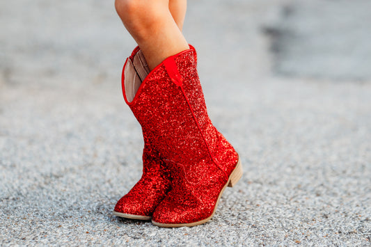 Taylor Glitter Cowgirl Boots
