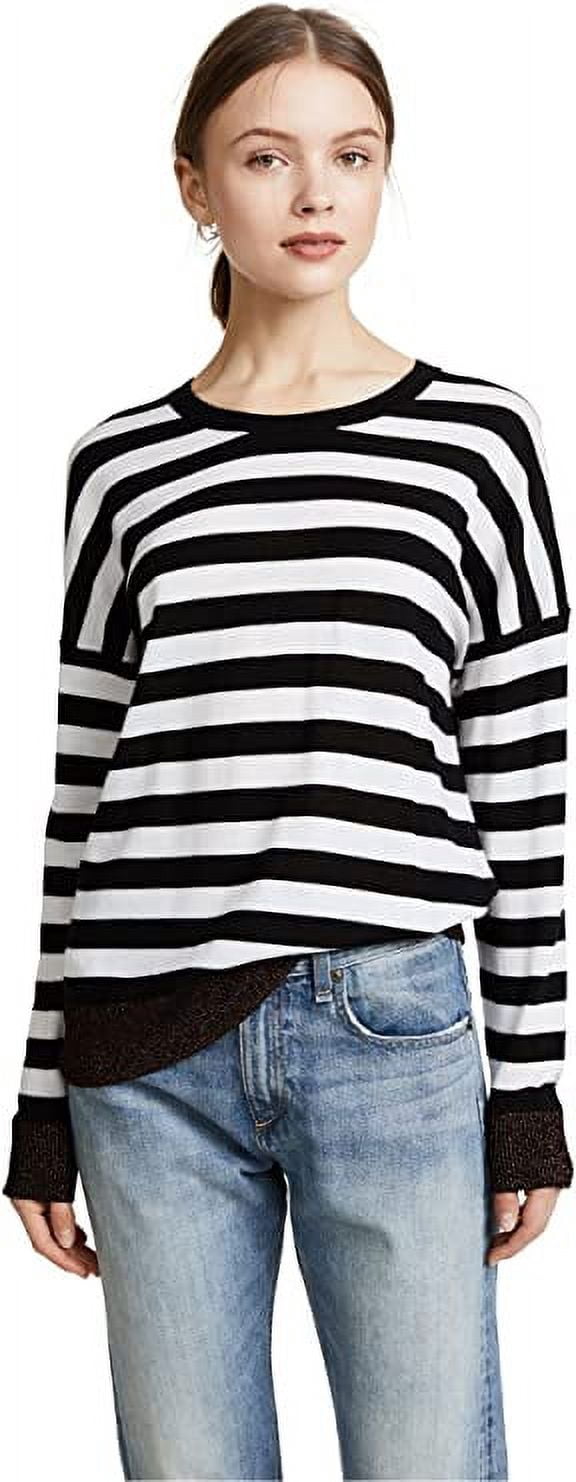 Rag & Bone Women's June Crew Sweater, Black, Small