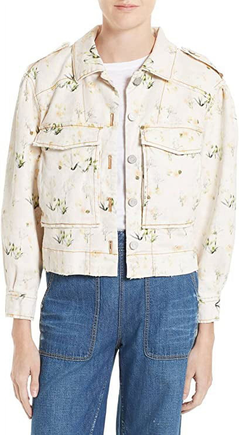 Rebecca Taylor Floral Denim Jacket, Ballet - 6