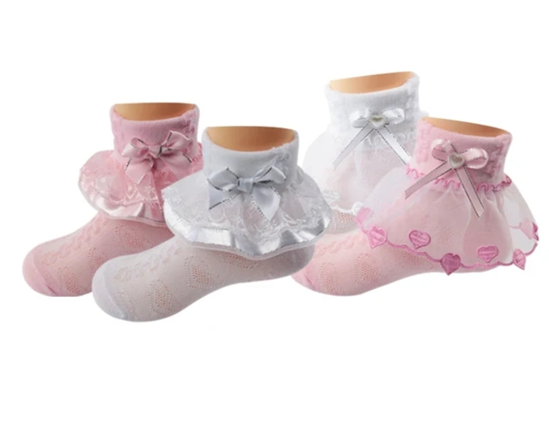 Heart lace Ankle Sock