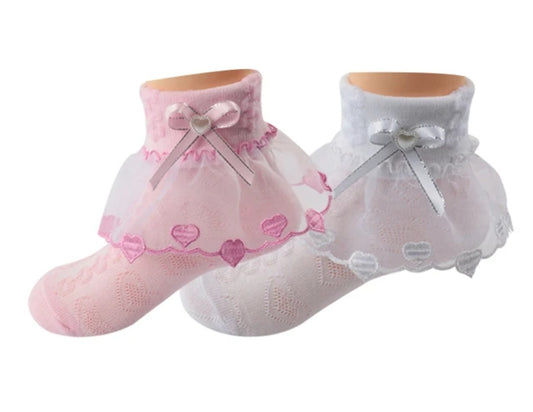 Heart lace Ankle Sock