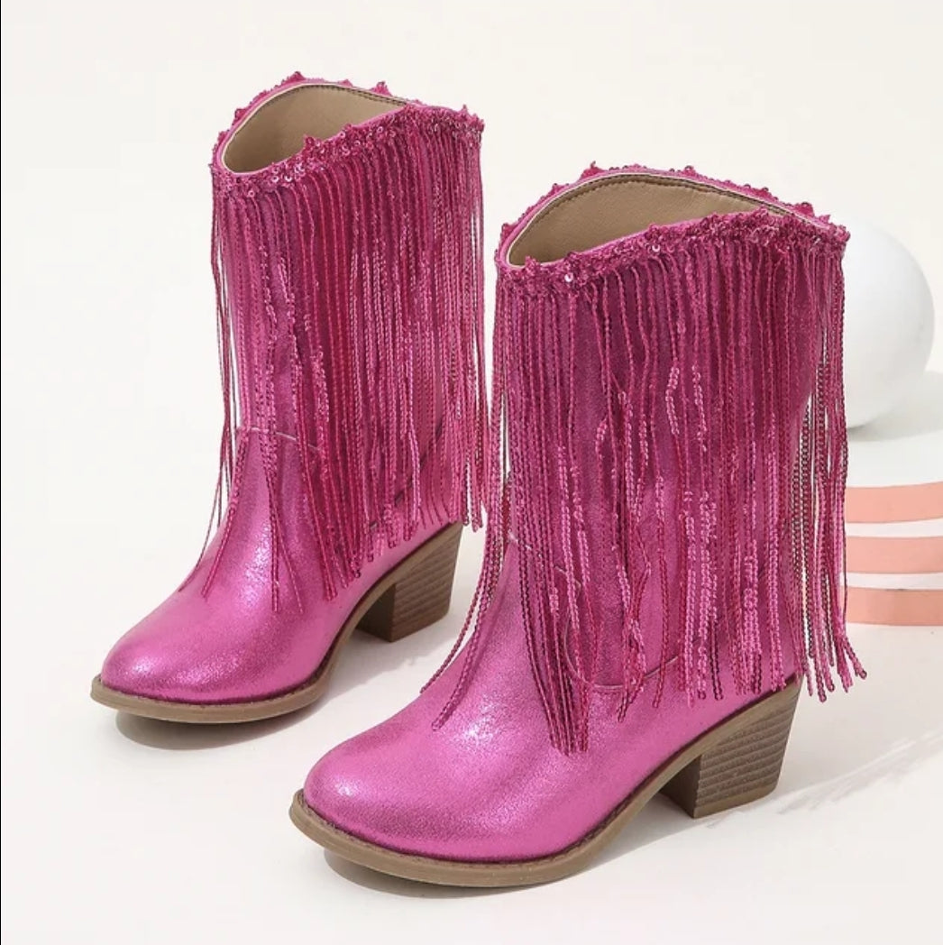 Sadie Fringe Cowgirl Boots RTS