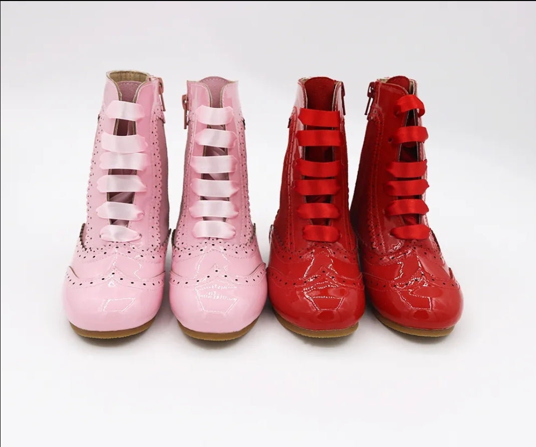 Esmeralda Spanish patent and suede boots