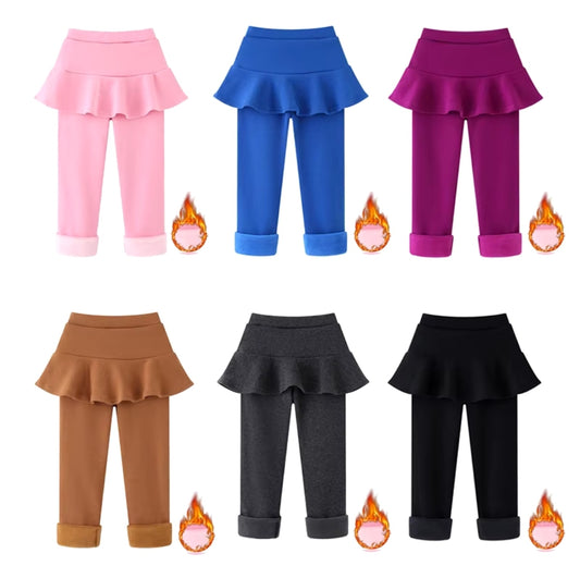 Skirted fleece lined leggings pre order