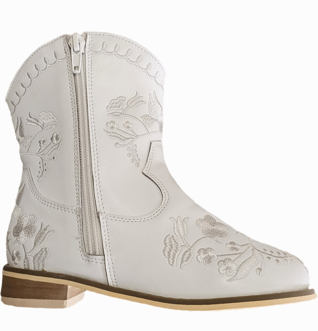 Embroidered floral cowboy boots Mom and me match
