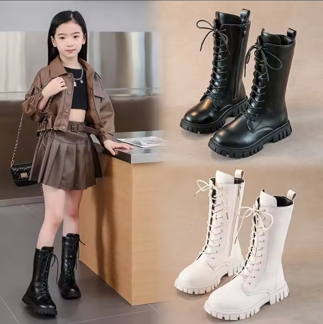 Kpop hunter tall combat boots