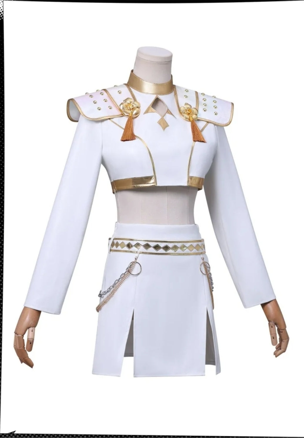 Kpop cosplay costume sets white