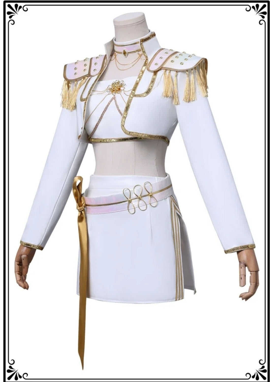 Kpop cosplay costume sets white