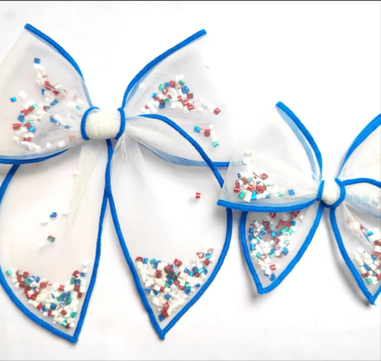 4th of July Shaker hair bows
