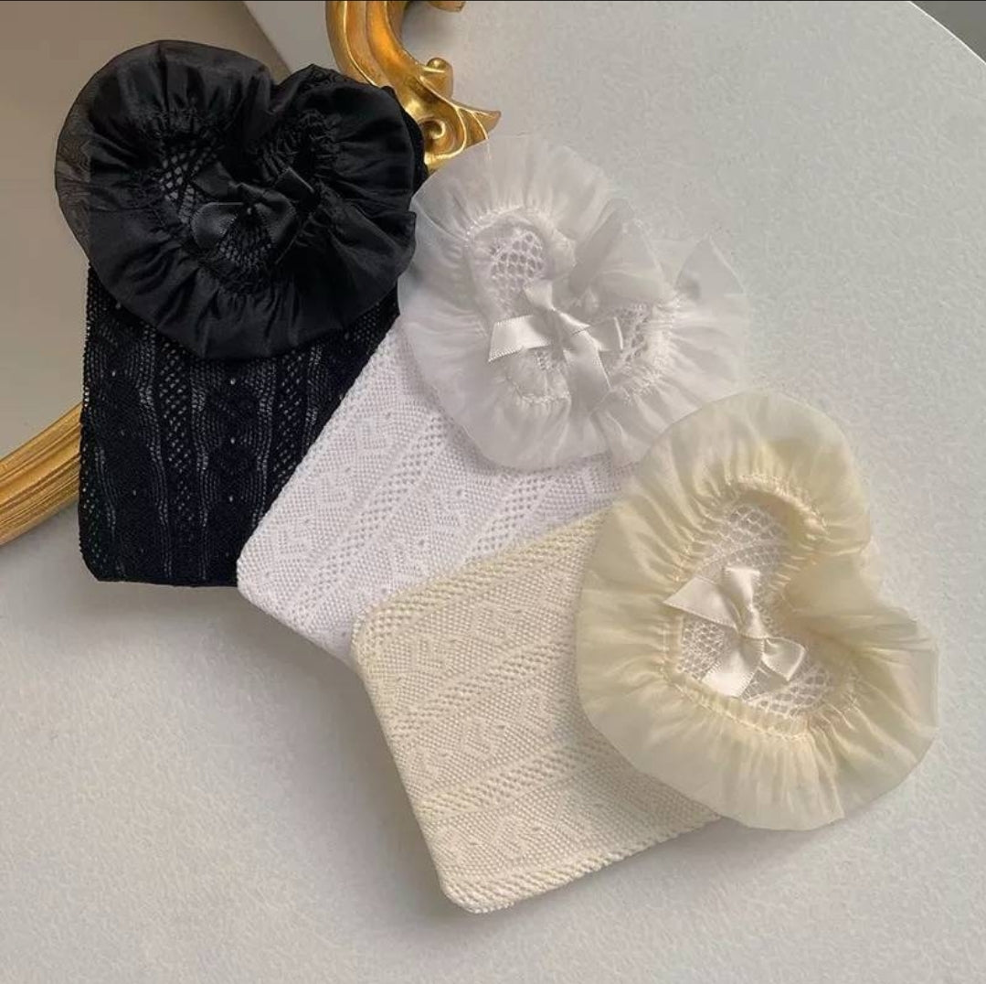 Amore heart lace stockings