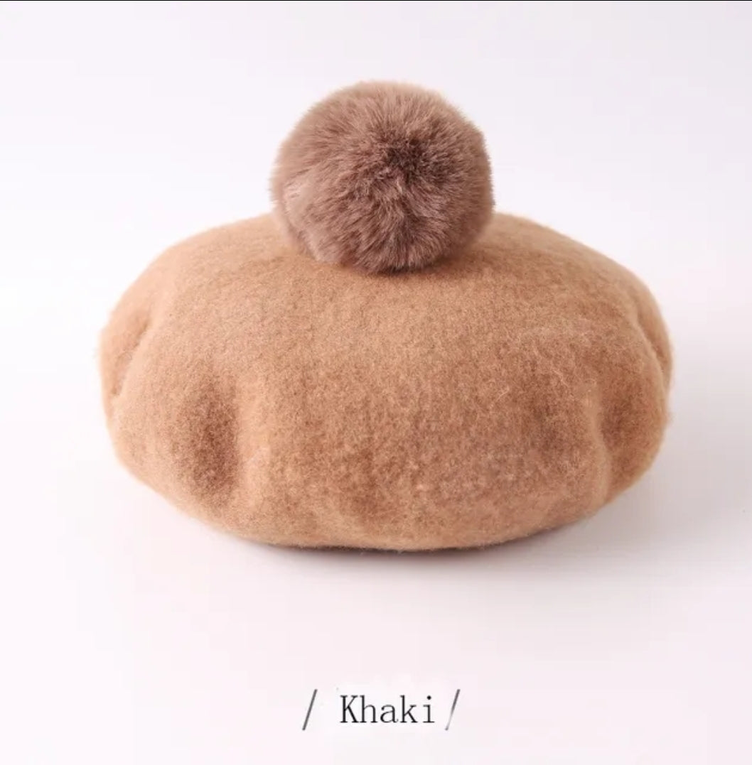 Pom painter beret child and adult match