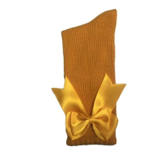 Double bow knee high socks RTS
