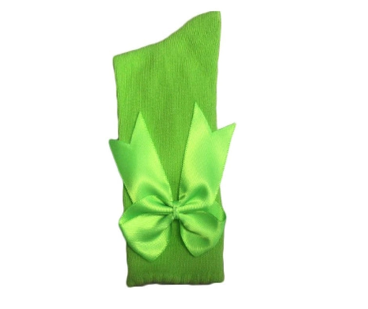 Double bow knee high socks RTS