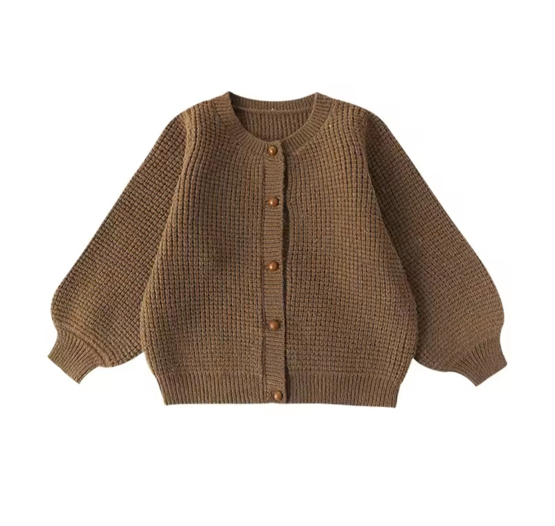 Bishop sleeve knit cardigan