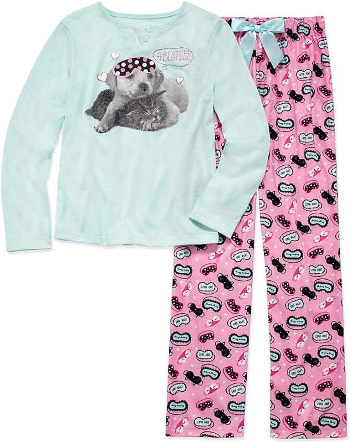 Sleep On It Girls 'Besties' 2-pc. Pant Pajama Set Small (7/8)