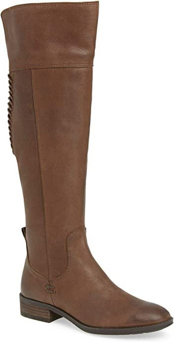 Vince Camuto Patamina Leather Boot Dark Brown 7.5M