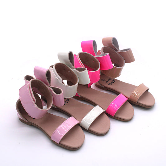 Natalie Patent Leather Bow Sandal