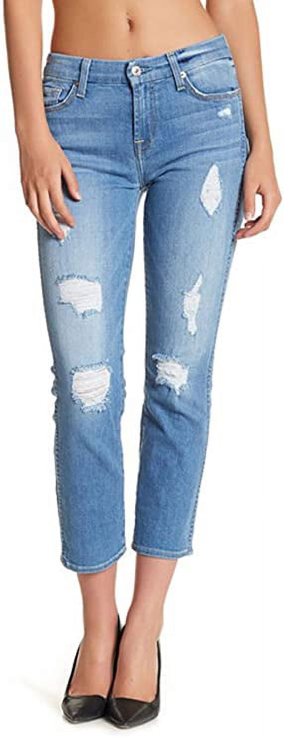 7 For All Mankind Straight Ankle Jeans, 30