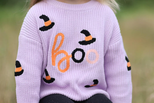 Halloween and fall embroidered sweaters