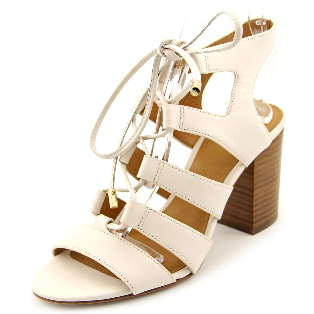 coach women's larissa chalk semi matte calf sandal