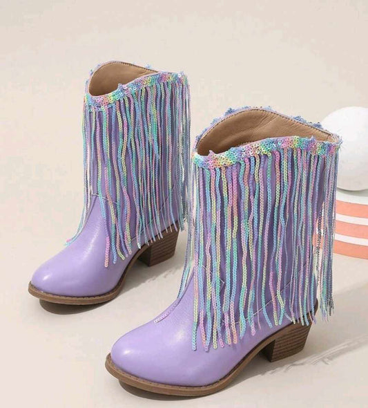 Sadie Fringe Cowgirl Boots RTS