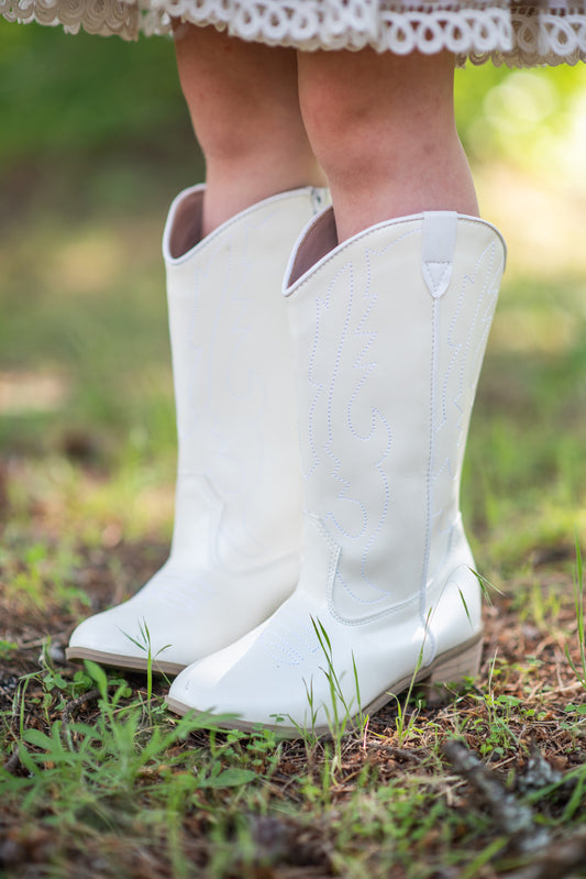 Dolly Embroidered Leather Boots