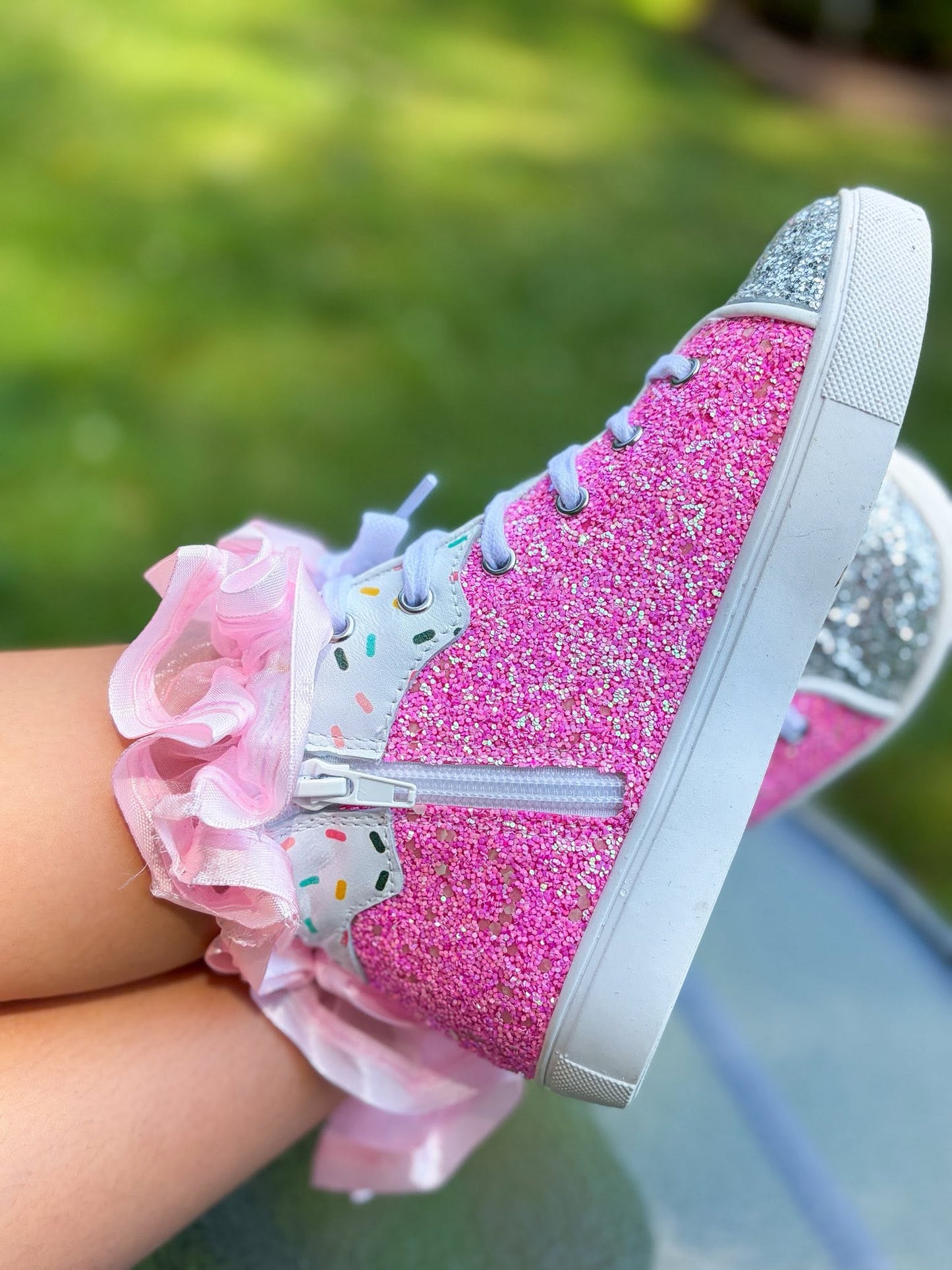 Sprinkle Glitter Hi Top Sneaker RTS
