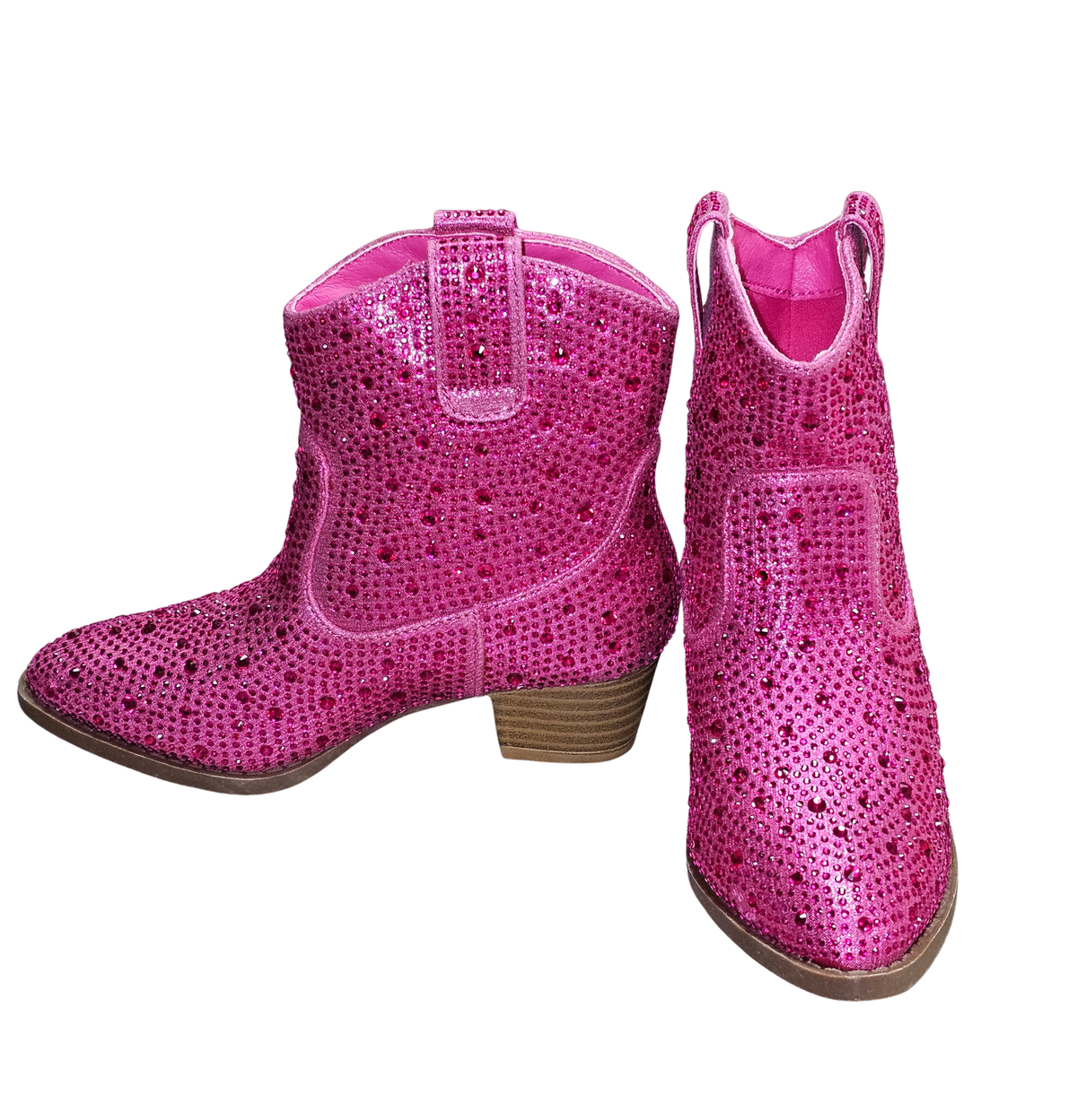 Hot Pink Outlaw Sparkle Boots RTS