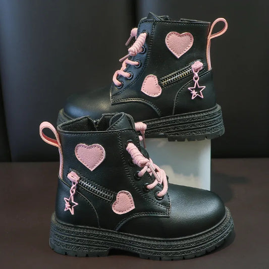 Heart Combat boots