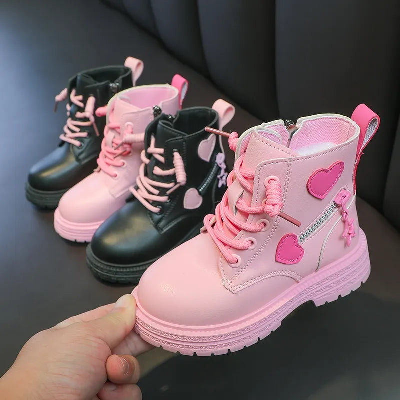 Heart Combat boots