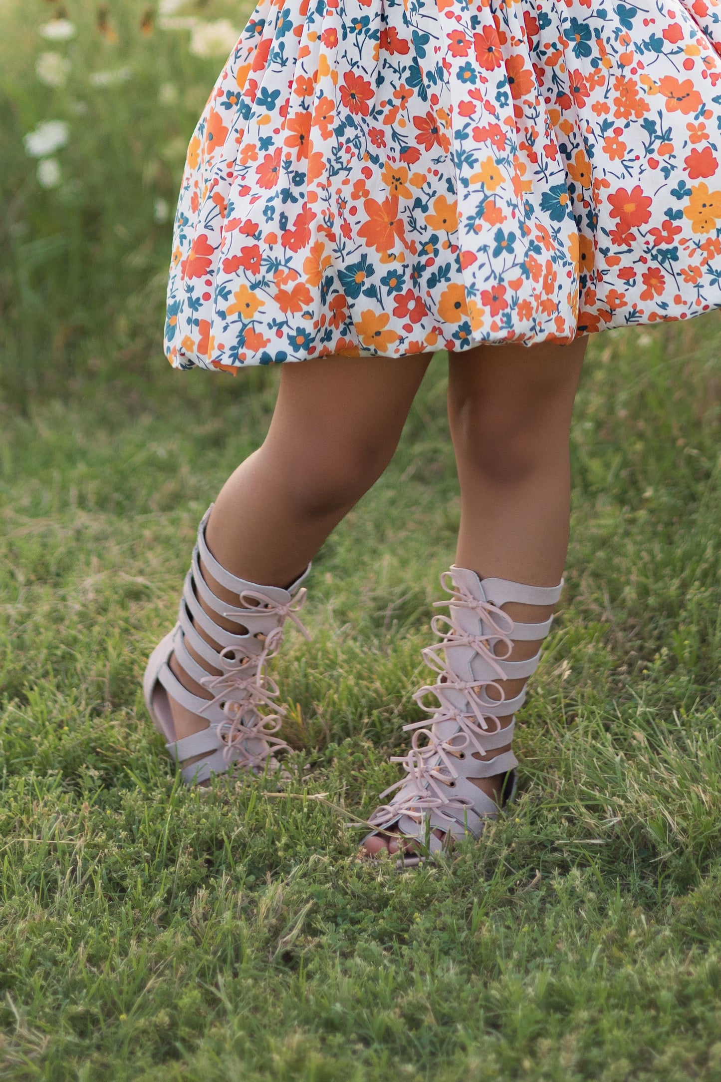 Lace up gladiator sandal