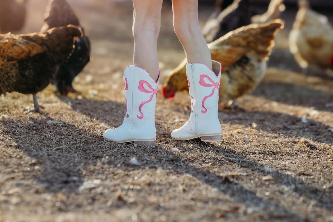Put a bow on it cowgirl boots NEW STYLE