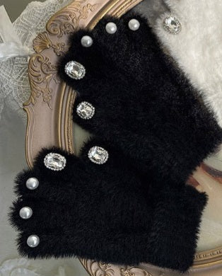 Pearl frost bow gloves