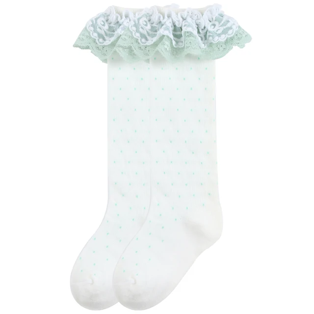 Bunny Lace Double Ruffle Socks