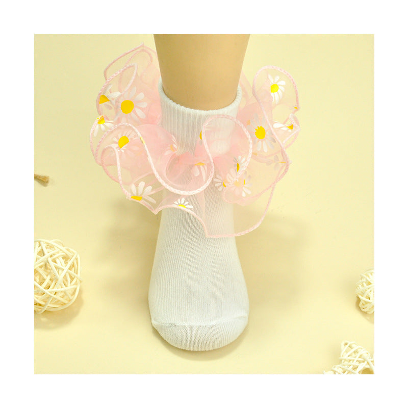 Daisy ankle socks