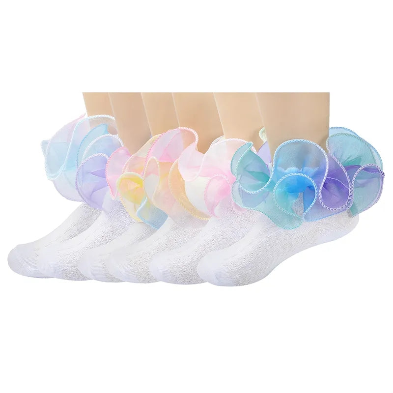 Ombre Ruffle Socks