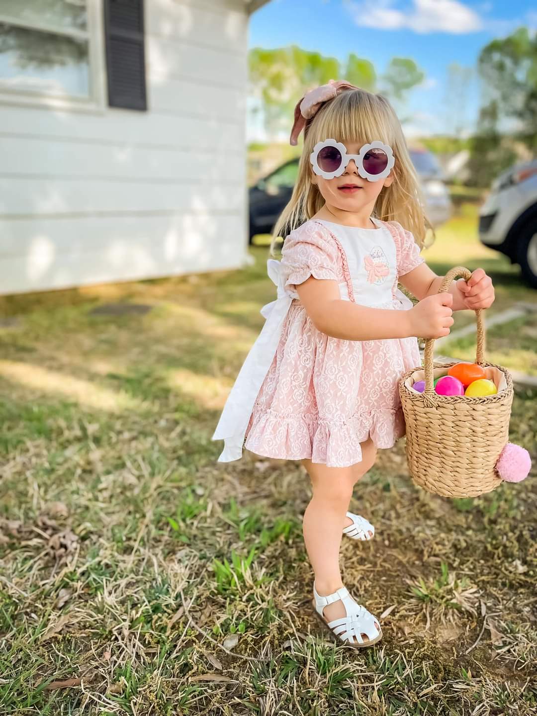 Rattan Bunny Easter Basket
