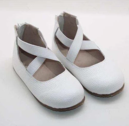Greta Ballet Flat lichee leather
