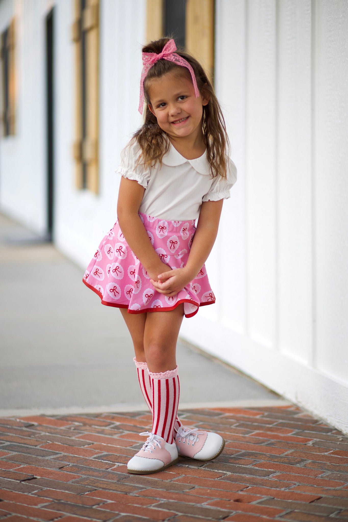 Saddle sweetheart girls vintage shoe