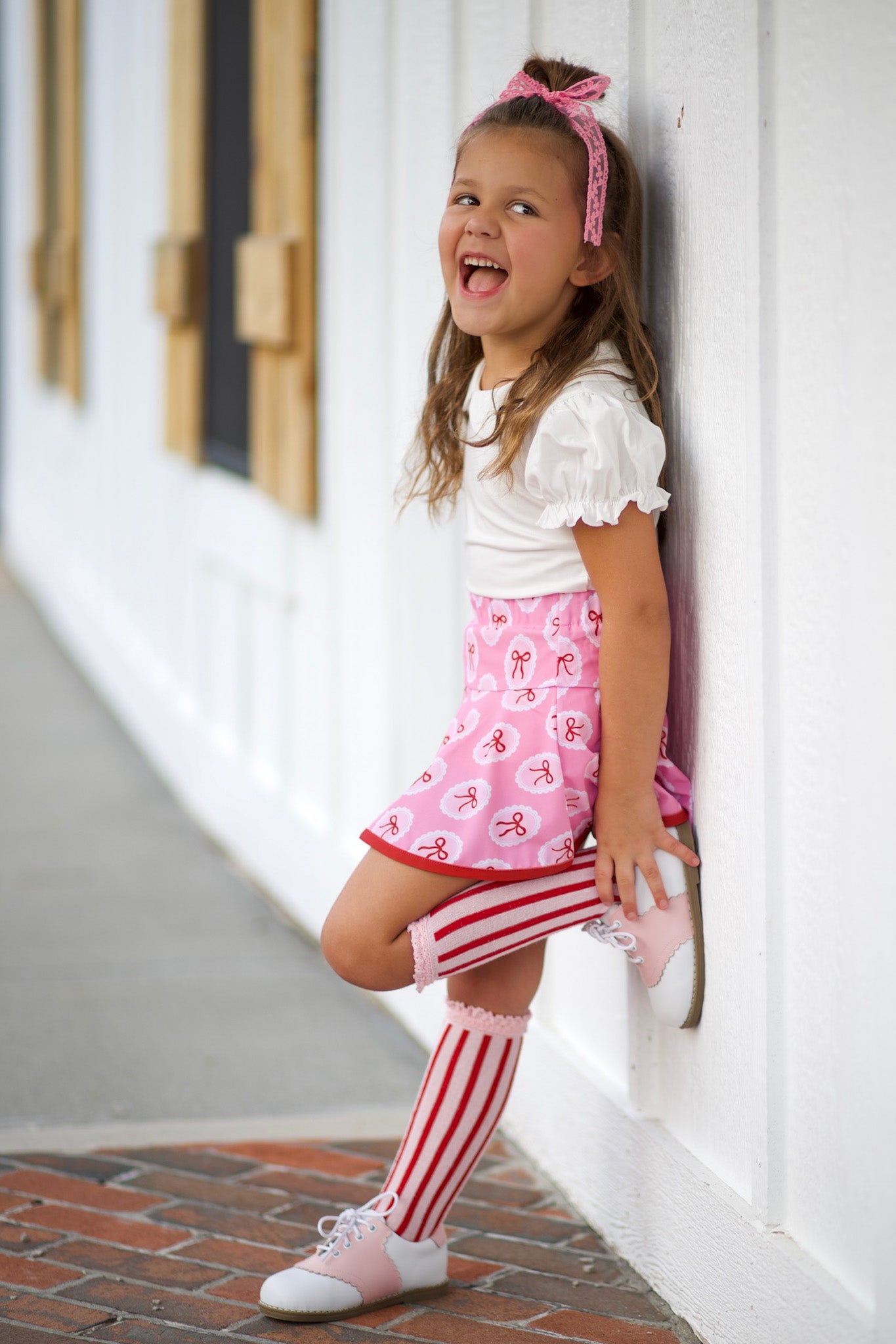 Saddle sweetheart girls vintage shoe