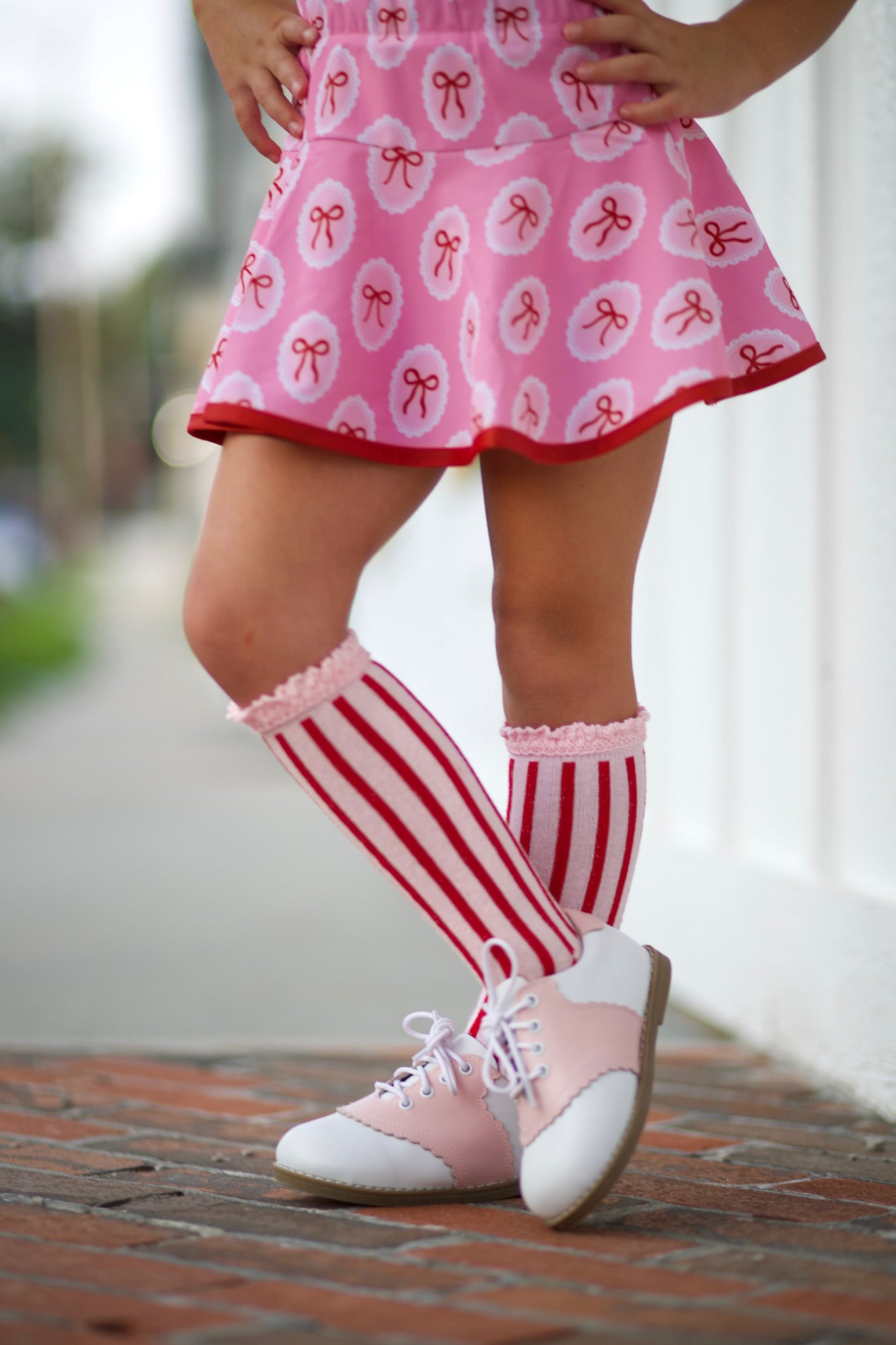 Saddle sweetheart girls vintage shoe