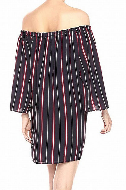French Connection Womens Small Striped Shift Dress
